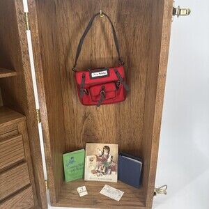 American Girl RETIRED complete MOLLY School Bag & Supplies first edition PC